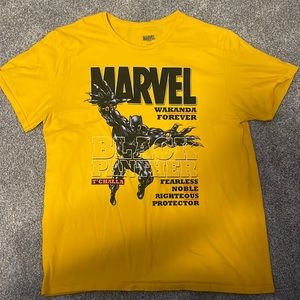 Yellow Marvel Black panther t-shirt